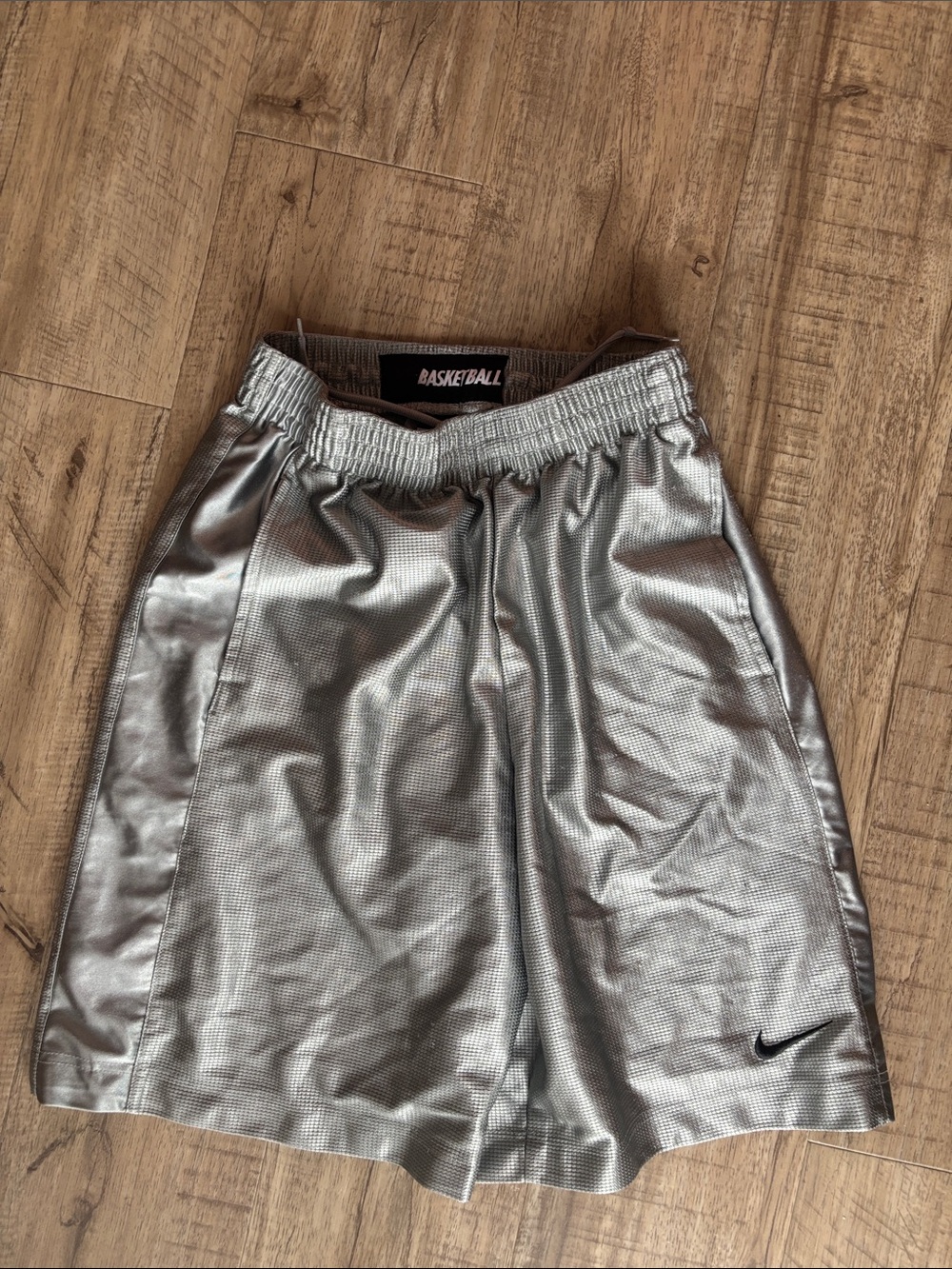 Nike Metallic dazzle Silver Basketball Shorts